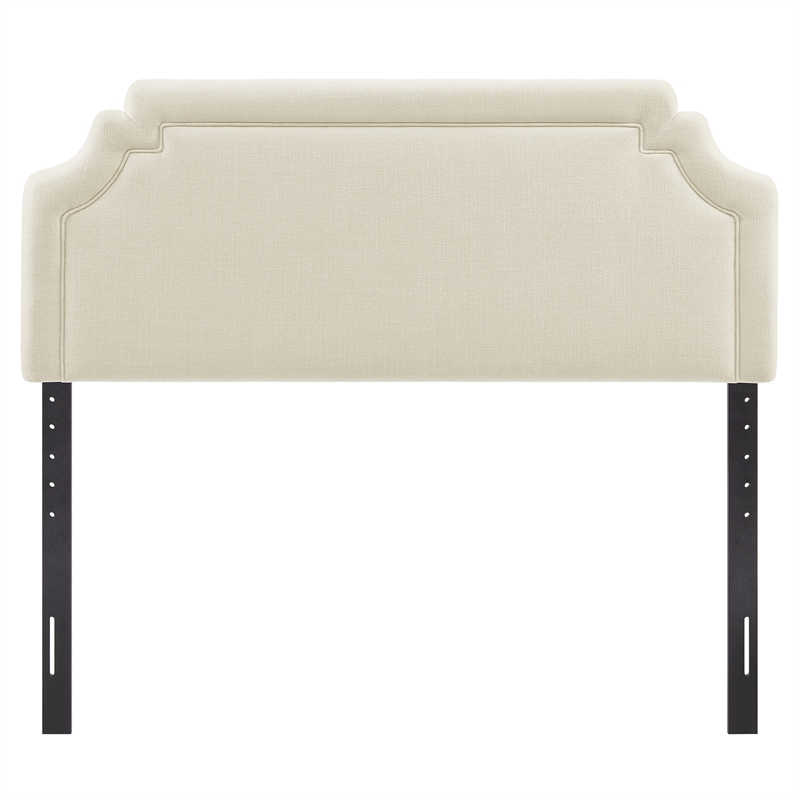 Magnolia Upholstered Fabric Full Size Headboard in Ecru