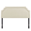 Magnolia Upholstered Fabric Full Size Headboard in Ecru