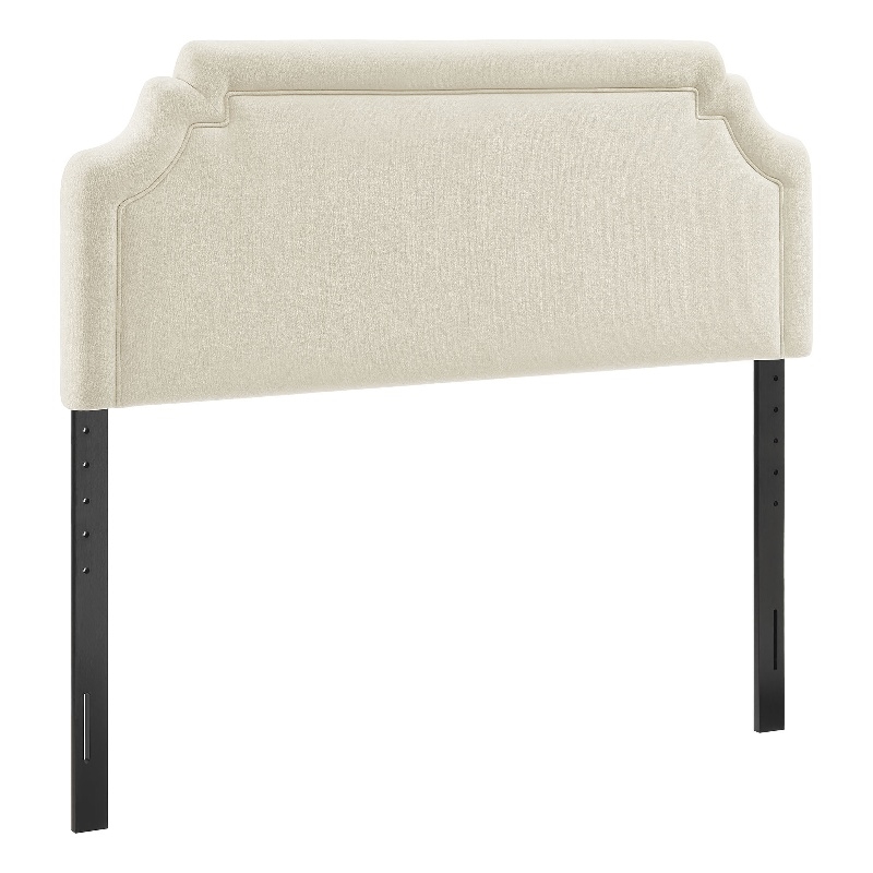 Magnolia Upholstered Fabric Full Size Headboard in Ecru
