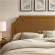 Magnolia Upholstered Fabric Full Size Headboard in Copper