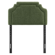 Magnolia Upholstered Fabric Twin Size Headboard in Foliage