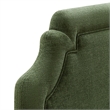 Magnolia Upholstered Fabric Twin Size Headboard in Foliage