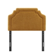 Magnolia Upholstered Fabric Twin Size Headboard in Copper