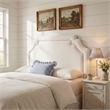Magnolia Stain-Resistant Performance Velvet King Size Headboard in Alabaster Pink