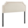 Magnolia Stain-Resistant Performance Velvet King Size Headboard in Alabaster Pink
