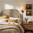 Magnolia Stain-Resistant Performance Velvet Twin Size Headboard in Taupe Almond