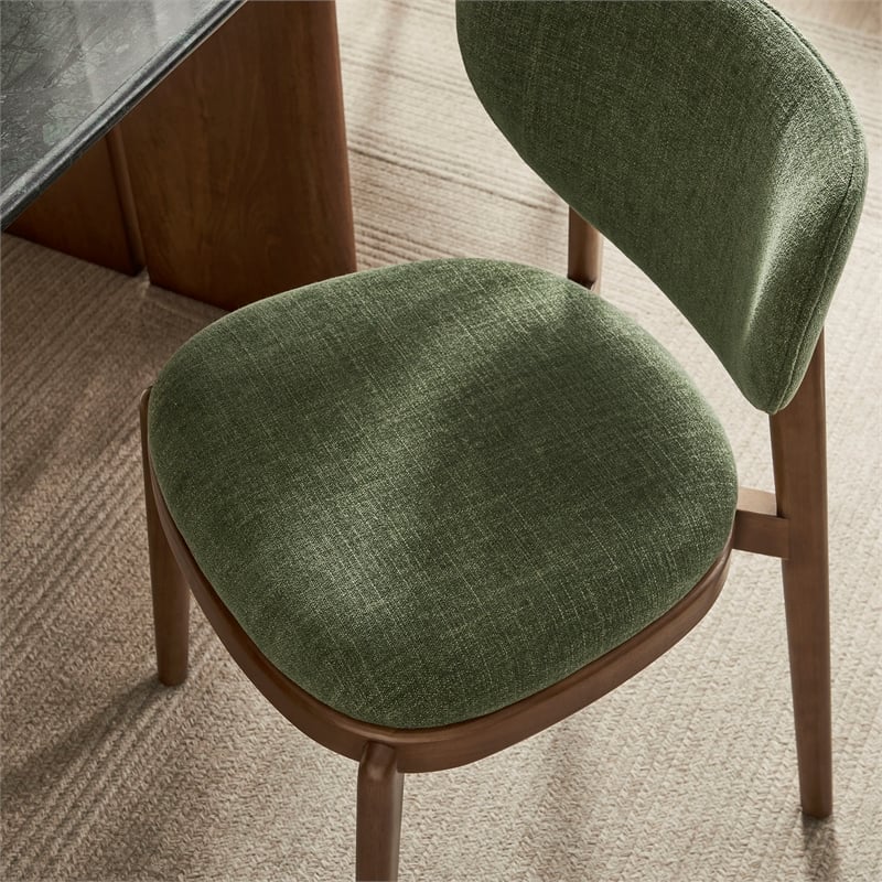 Fenwick Fabric Dining Chairs Set of 2 in Foliage