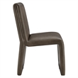 Emory Vegan Leather Dining Side Chair Set of 2 in Mushroom