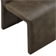 Emory Vegan Leather Dining Side Chair Set of 2 in Mushroom