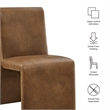 Emory Vegan Leather Dining Side Chair Set of 2 in Canyon