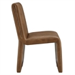 Emory Vegan Leather Dining Side Chair Set of 2 in Canyon