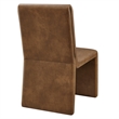 Emory Vegan Leather Dining Side Chair Set of 2 in Canyon
