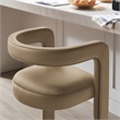 Winslow Performance Velvet Bar Stool Set of 2 in Taupe
