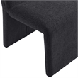 Emory Upholstered Fabric Dining Side Chair Set of 2 in Ebony