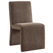 Emory Upholstered Fabric Dining Side Chair Set of 2 in Mocha