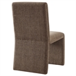Emory Upholstered Fabric Dining Side Chair Set of 2 in Mocha