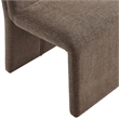 Emory Upholstered Fabric Dining Side Chair Set of 2 in Mocha