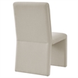 Emory Upholstered Fabric Dining Side Chair Set of 2 in Salt