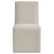 Emory Upholstered Fabric Dining Side Chair Set of 2 in Salt