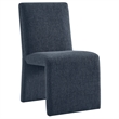 Emory Upholstered Fabric Dining Side Chair Set of 2 in Slate Blue