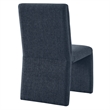 Emory Upholstered Fabric Dining Side Chair Set of 2 in Slate Blue
