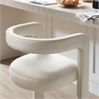 Winslow Performance Velvet Bar Stool Set of 2 in Alabaster