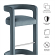 Winslow Performance Velvet Bar Stool Set of 2 in Cadet Blue