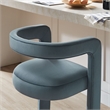 Winslow Performance Velvet Bar Stool Set of 2 in Cadet Blue