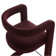 Winslow Performance Velvet Bar Stool Set of 2 in Mulberry