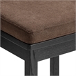 Jax Oak Wood Dining Chair With Wavy Razor Back and Cushion Set of 2
