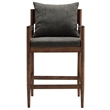 Remington Wood Counter Stool Set of 2 in Charcoal