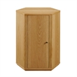 Kade Faceted Wood Side Table in Natural