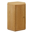 Kade Faceted Wood Side Table in Natural