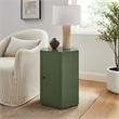 Kade Faceted Semi-Gloss Side Table in Cypress