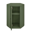 Kade Faceted Semi-Gloss Side Table in Cypress