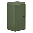 Kade Faceted Semi-Gloss Side Table in Cypress