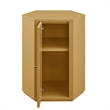 Kade Faceted Semi-Gloss Side Table in Mustard