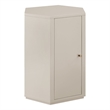 Kade Faceted Semi-Gloss Side Table in Putty