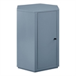 Kade Faceted Semi-Gloss Side Table in Stillwater Blue
