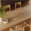 Alvia 9-Piece Oak Wood Extendable Dining Table and Chairs Set in Weathered Oak