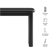 Alvia Wood Console Table in Black