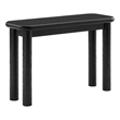 Alvia Wood Console Table in Black