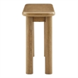Alvia Oak Wood Console Table in Weathered Oak