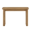 Alvia Oak Wood Console Table in Weathered Oak