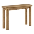 Alvia Oak Wood Console Table in Weathered Oak