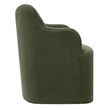 Cordelle Linen Blend Swivel Dining Chair in Sage