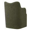 Cordelle Linen Blend Swivel Dining Chair in Sage