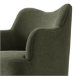 Cordelle Linen Blend Swivel Dining Chair in Sage