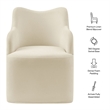 Cordelle Linen Blend Swivel Dining Chair in Linen