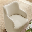 Cordelle Linen Blend Swivel Dining Chair in Linen